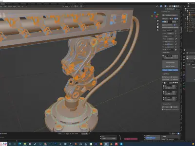 High Quality Laser Cannon 3D model