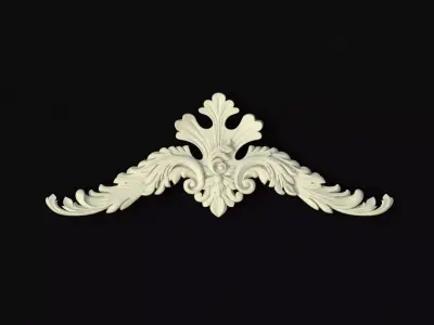 dekor ornate ornament 3D model 9