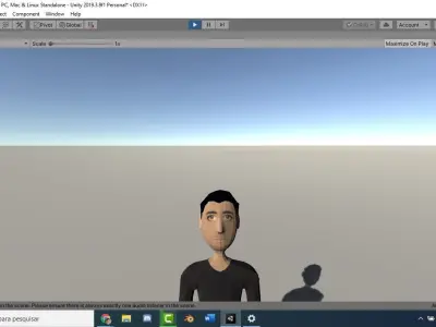 Simple man human model Low-poly 3D model