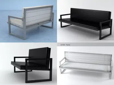 Saler 2 3-Seat 3D model