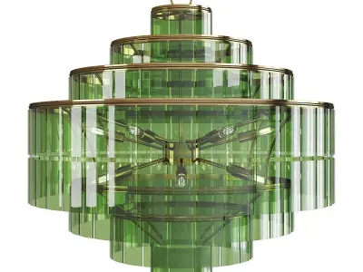 Sommelier Chandelier Low-poly 3D model