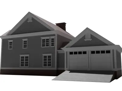 Classic American House 3D model
