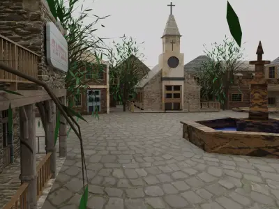 Medieval City 3D model