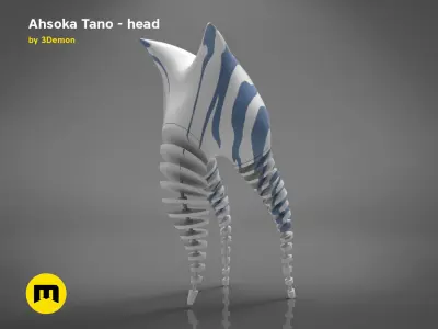 Ahsoka Tano head 3D print model