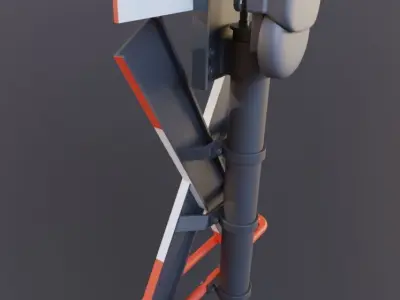 Andreaskreuz - Version 1 - High-Poly 3D model