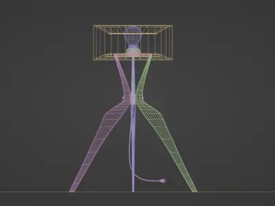 Lamp in world 3D model