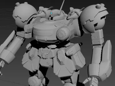 armored core robot 2 3D model