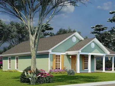 Complete House Plan with 3D Model  Ready for Construction 3D model