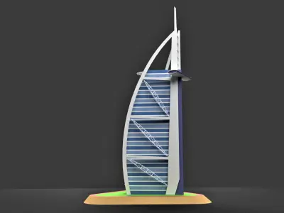 Burj Al Arab Hotel Dubai 3D model