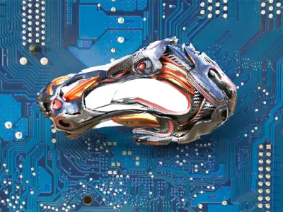 Spaceship space helmet in middle of galaxy Low-poly 3D model