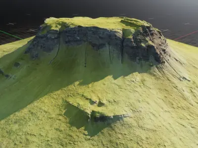 Iceland Mountain 2 3D model