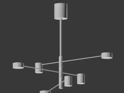 Modern Pendant Lighting Chandelier Counterpoint 3D model