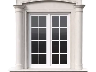 Architectural Classic Window 3D Model 14 3D model