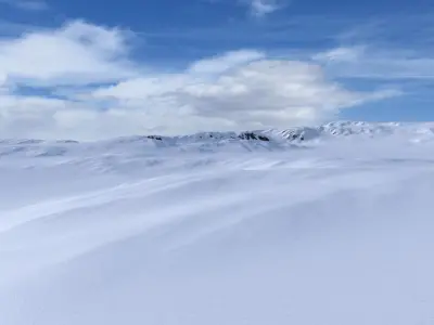 Snow Mountain 04 Low-poly 3D model
