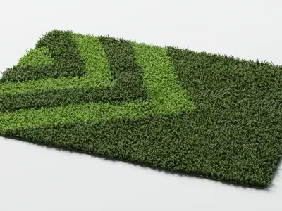 bathroom rugs 4 colors 3D model