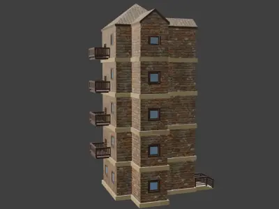 House Model 65 Low-poly 3D model