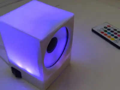 Night light with speaker 3D print model