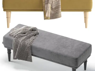 Bench Shento 5 Colors Version divan ru 3D model