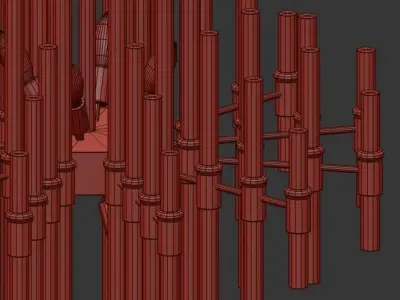 Luxxu Chandelier 80 3D model