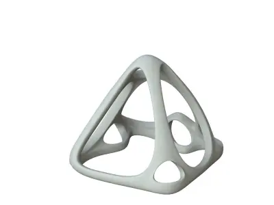 SciFi Cube Object No 58725 Low Poly Shape Low-poly 3D model