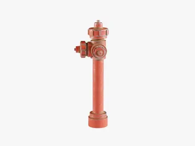 Fire Hydrant Low-poly 3D model
