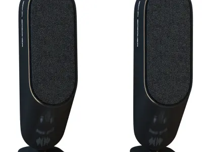 Sci-Fi Speakers Low-poly 3D model