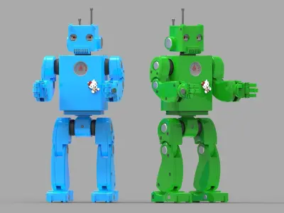 Cartoon Robot 3d model 3D model