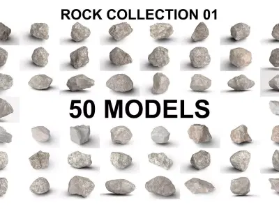 Rock Collection 01  3D Model Pack