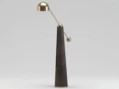 Apparatus Metronome Articulating Floor Lamp 3D model