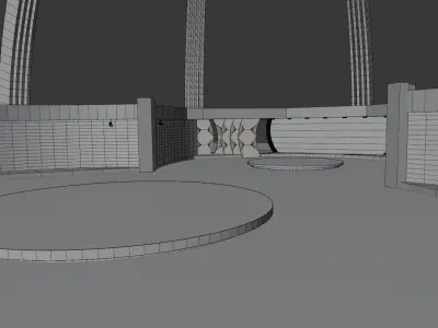 Virtual TV Studio 3D model