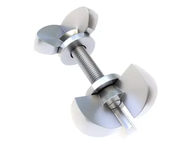 Decorative screw 03 3D model