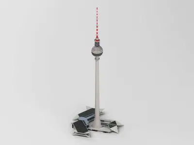Berlin TV Tower 3D model