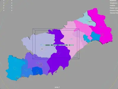 Mersin  Mediterranean Region  Turkey map region geography 3D model