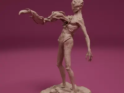 Spawn of the Abyss - The Corrupted Herald - Creatures STL 3D print model