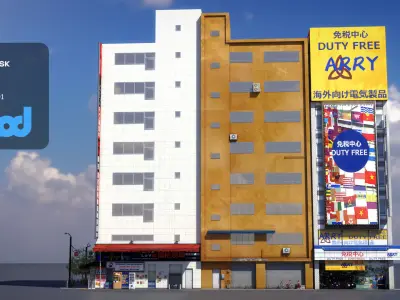 Japanese Streetscape Akihabara 0005 3D model