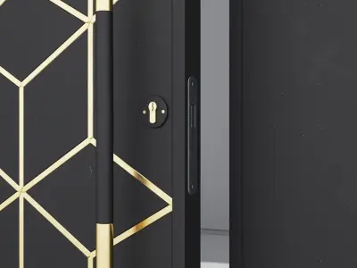 Aluminium door 294 3D model