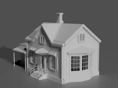 Single Family Home 3D print model