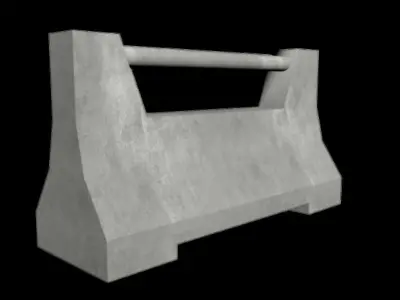 Low Poly Barrier Pack Low-poly 3D model