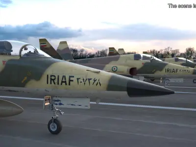  Iranian HESA Saeqeh Fighter Aircraft Simplified 