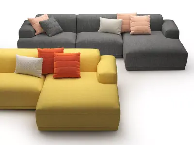 Connect 3-Seater Lounge 3D model