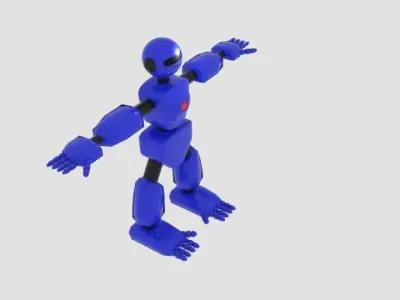 Robot Character Cartoon Bot 3D model