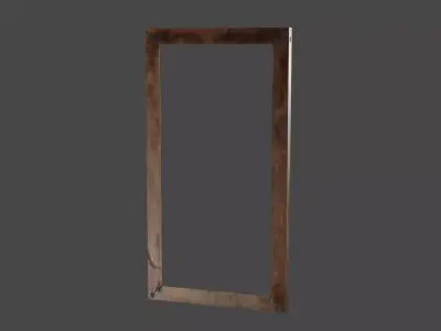 High Quality Low Poly Wooden Window Frame for Game Development Low-poly 3D model