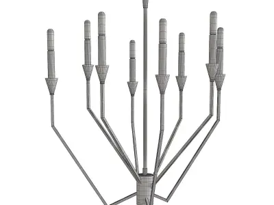 Archie Chandelier Low-poly 3D model