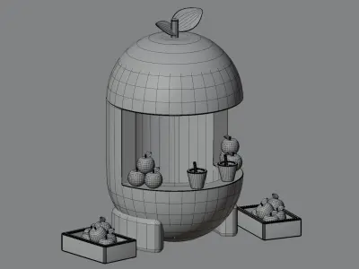 Orange Shop 3D model