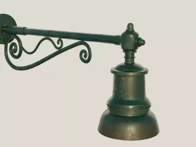 Street lamp medieval 3D model