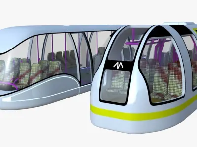 Passenger transporters collection 3D model