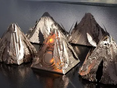 Ramesses Gold Great pyramid collection 3D model