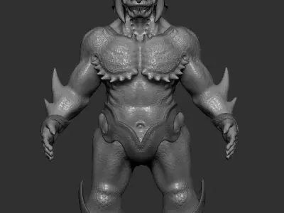Character figure monster fantasy 3D print model 3D model