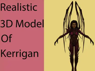 Kerrigan Low-poly 3D model