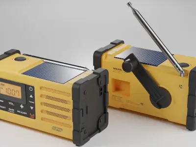 Emergency Radio SANGEAN MMR-88 Low-poly 3D model